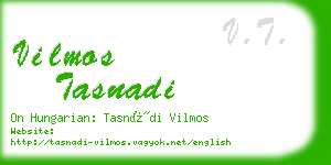 vilmos tasnadi business card